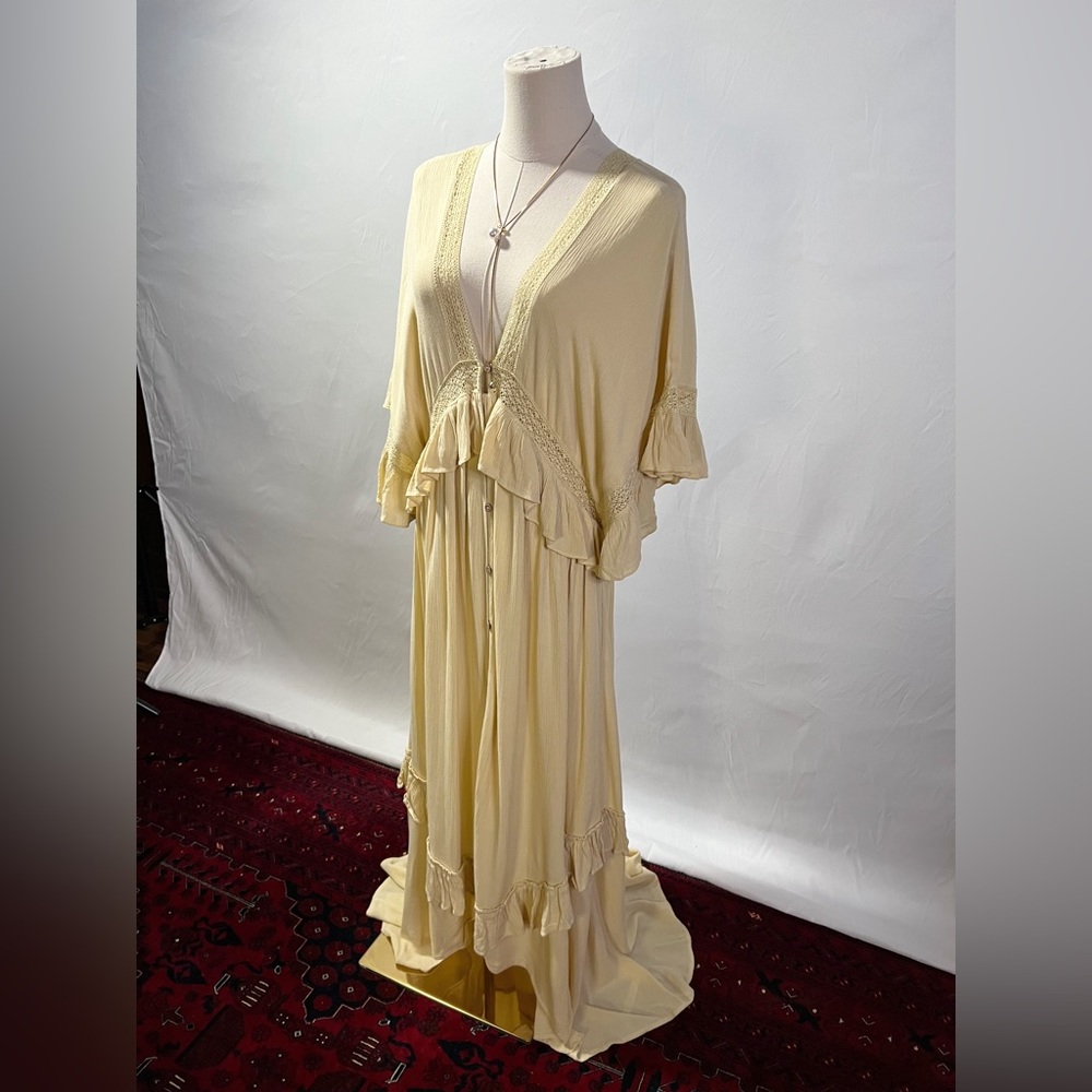 Free People Paradiso Maxi Dress XS Oversized - Picture 3 of 5